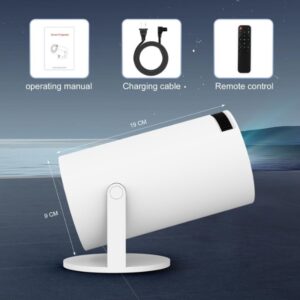 Portable Mini Projector, 4K 1080P Full HD Projector